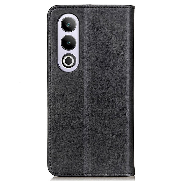 For OnePlus Nord CE4 5G Case Split Leather Magnetic Adsorption Flip Phone Cover - Black