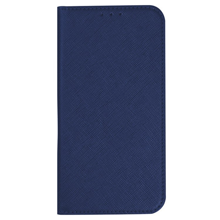 For Samsung Galaxy M55 5G / C55 5G / F55 5G Phone Case Magnetic Closing PU Leather Flip Wallet Stand Cover - Dark Blue
