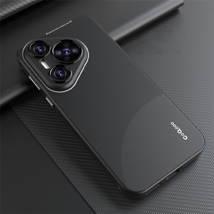 Q.COO For Huawei Pura 70 TPU Case Contrast Color Skin-Touch Phone Cover - Black