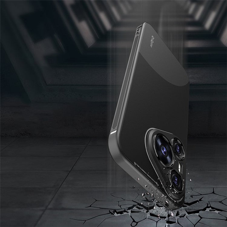 Q.COO For Huawei Pura 70 TPU Case Contrast Color Skin-Touch Phone Cover - Black