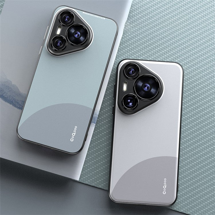 Q.COO For Huawei Pura 70 TPU Case Contrast Color Skin-Touch Phone Cover - Black