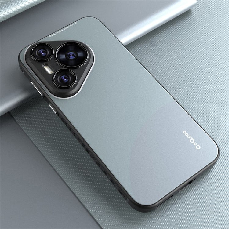 Q.COO For Huawei Pura 70 TPU Case Contrast Color Skin-Touch Phone Cover - Cyan