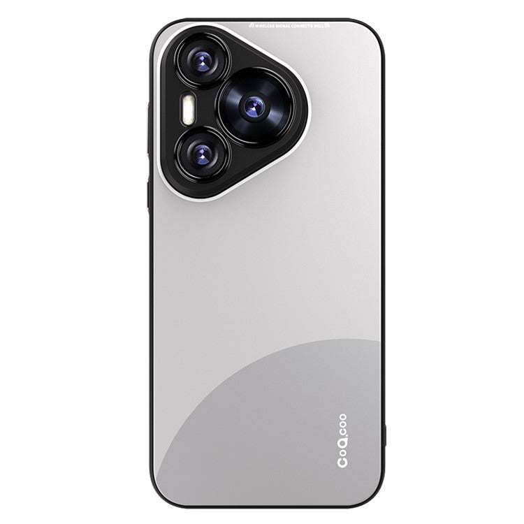 Q.COO For Huawei Pura 70 TPU Case Contrast Color Skin-Touch Phone Cover - White