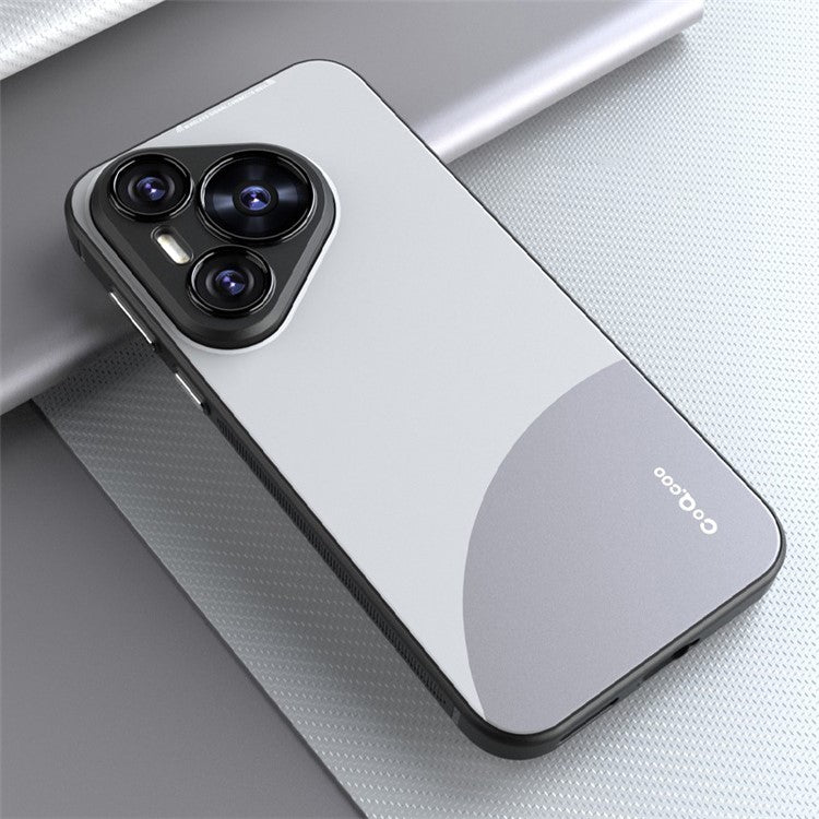 Q.COO For Huawei Pura 70 TPU Case Contrast Color Skin-Touch Phone Cover - White