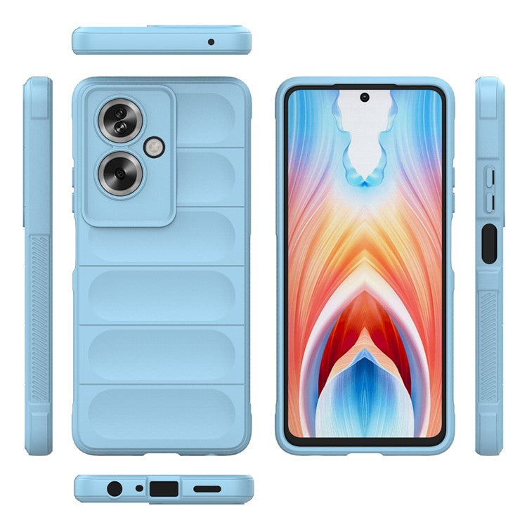 Soft TPU Case for Oppo A79 5G / A2 5G Shock Absorbing Phone Back Cover - Baby Blue