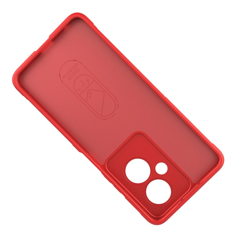 Soft TPU Case for Oppo A79 5G / A2 5G Shock Absorbing Phone Back Cover - Red