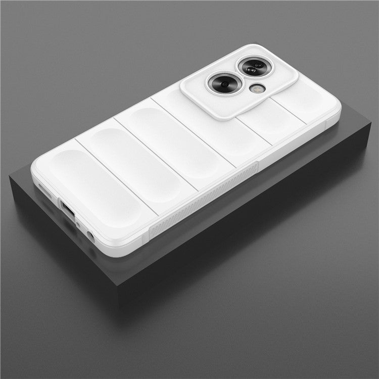 Soft TPU Case for Oppo A79 5G / A2 5G Shock Absorbing Phone Back Cover - White