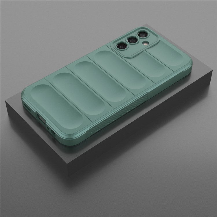 For Samsung Galaxy M15 5G / F15 5G Case Anti-Scratch Soft TPU Phone Protection Cover - Green