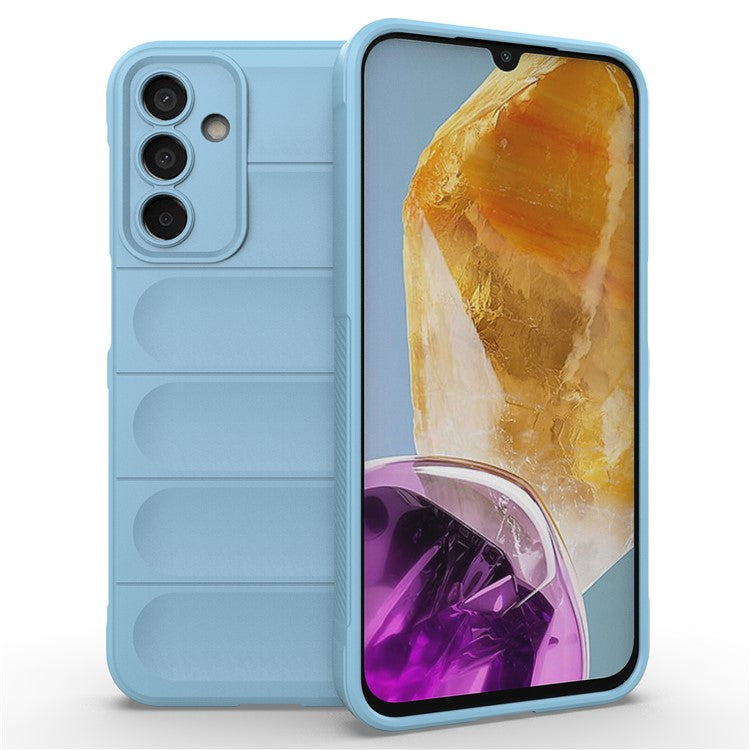 For Samsung Galaxy M15 5G / F15 5G Case Anti-Scratch Soft TPU Phone Protection Cover - Baby Blue