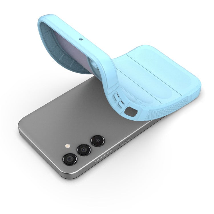 For Samsung Galaxy M15 5G / F15 5G Case Anti-Scratch Soft TPU Phone Protection Cover - Baby Blue