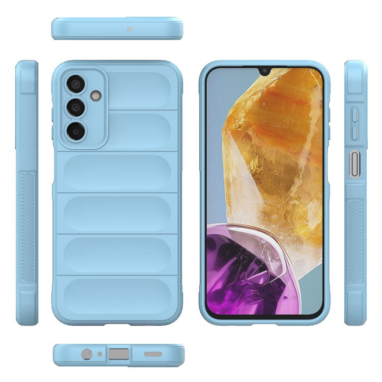 For Samsung Galaxy M15 5G / F15 5G Case Anti-Scratch Soft TPU Phone Protection Cover - Baby Blue