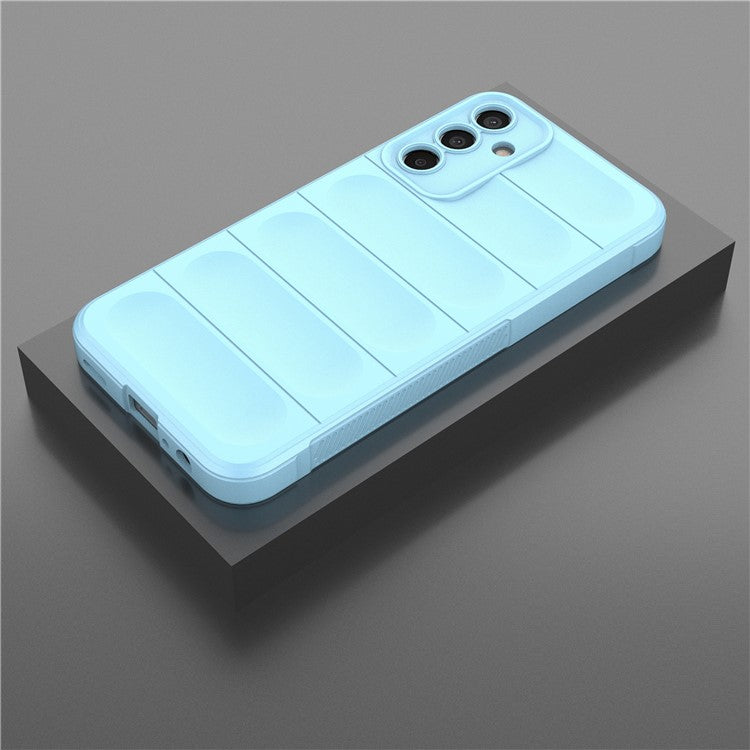 For Samsung Galaxy M15 5G / F15 5G Case Anti-Scratch Soft TPU Phone Protection Cover - Baby Blue