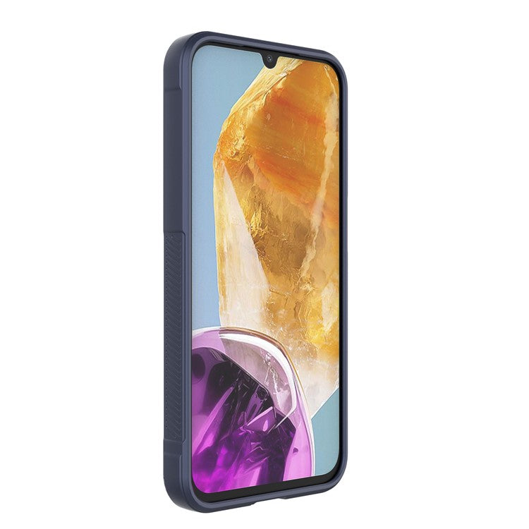 For Samsung Galaxy M15 5G / F15 5G Case Anti-Scratch Soft TPU Phone Protection Cover - Dark Blue