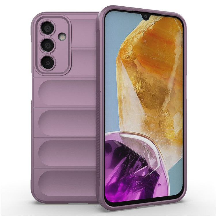 For Samsung Galaxy M15 5G / F15 5G Case Anti-Scratch Soft TPU Phone Protection Cover - Light Purple