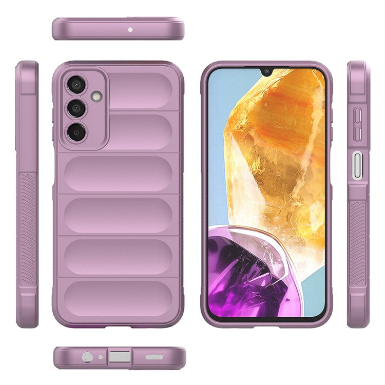 For Samsung Galaxy M15 5G / F15 5G Case Anti-Scratch Soft TPU Phone Protection Cover - Light Purple