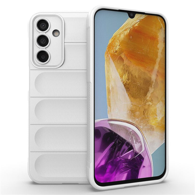 For Samsung Galaxy M15 5G / F15 5G Case Anti-Scratch Soft TPU Phone Protection Cover - White
