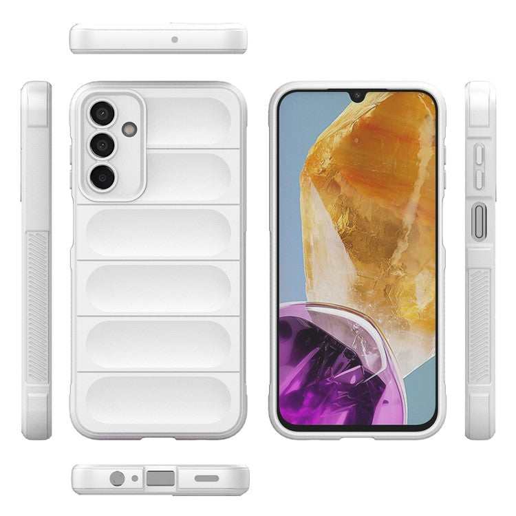 For Samsung Galaxy M15 5G / F15 5G Case Anti-Scratch Soft TPU Phone Protection Cover - White