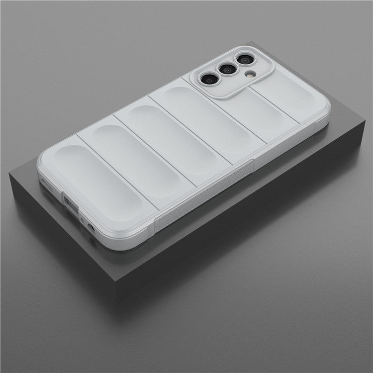 For Samsung Galaxy M15 5G / F15 5G Case Anti-Scratch Soft TPU Phone Protection Cover - Light Grey