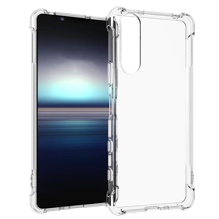 For Sony Xperia 5 II Case Crystal Clear TPU Phone Cover with Reinforced Corner