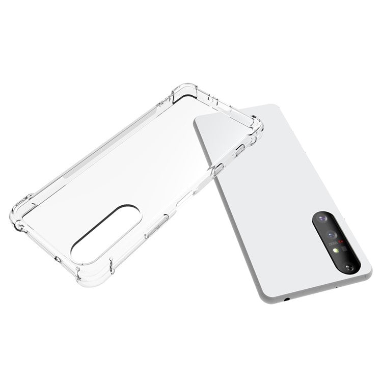 For Sony Xperia 5 II Case Crystal Clear TPU Phone Cover with Reinforced Corner