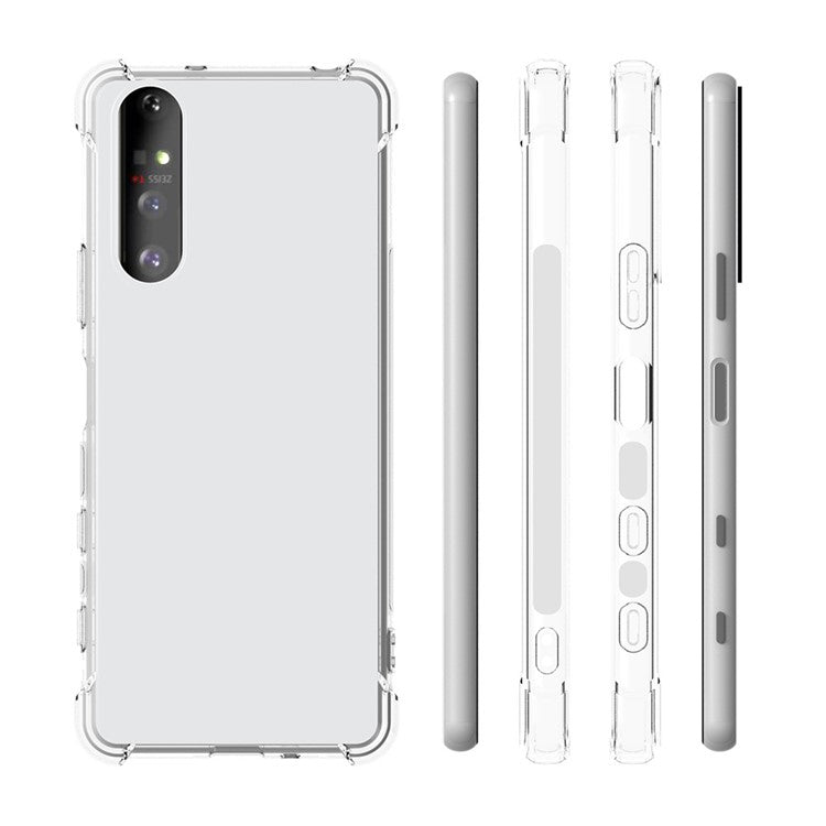 For Sony Xperia 5 II Case Crystal Clear TPU Phone Cover with Reinforced Corner