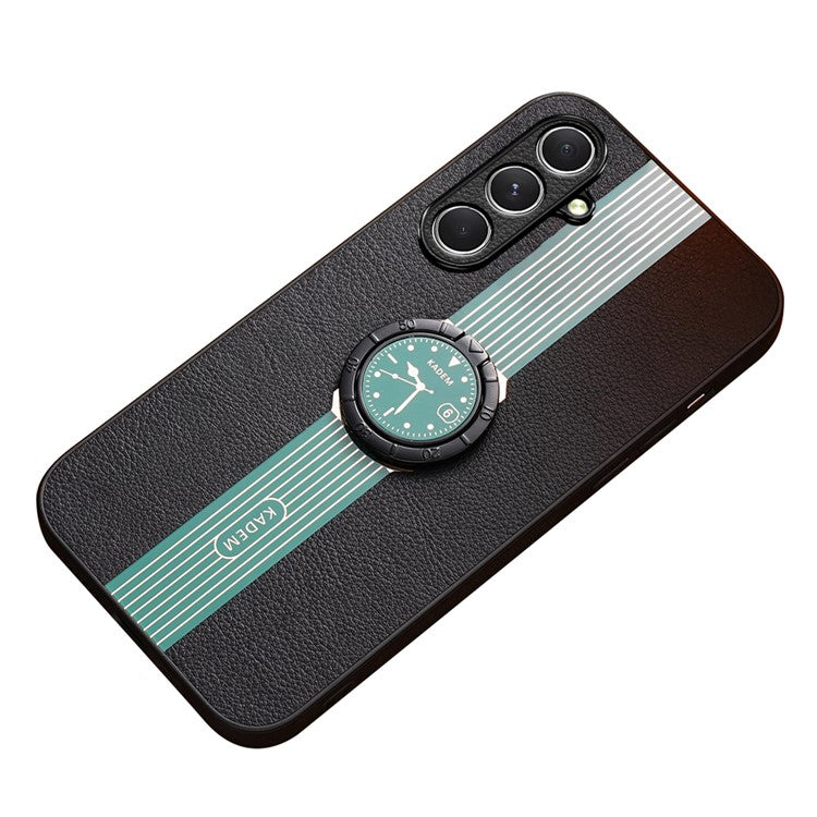 KADEM For Samsung Galaxy F15 5G / M15 5G Cover Ring Kickstand Anti-fall Phone Back Case - Green
