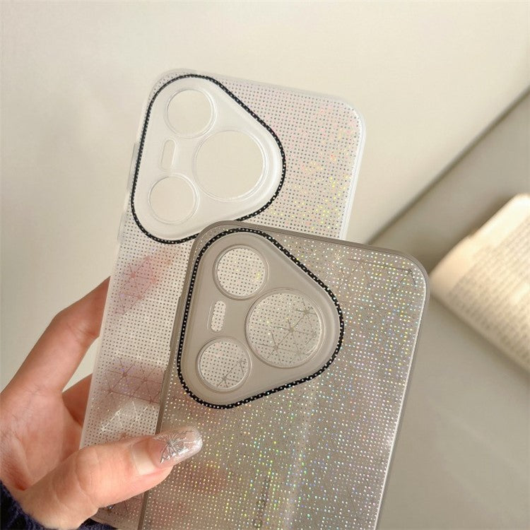 Q.COO For Huawei Pura 70 Case Sparkling Soft TPU Phone Protective Cover - Grey