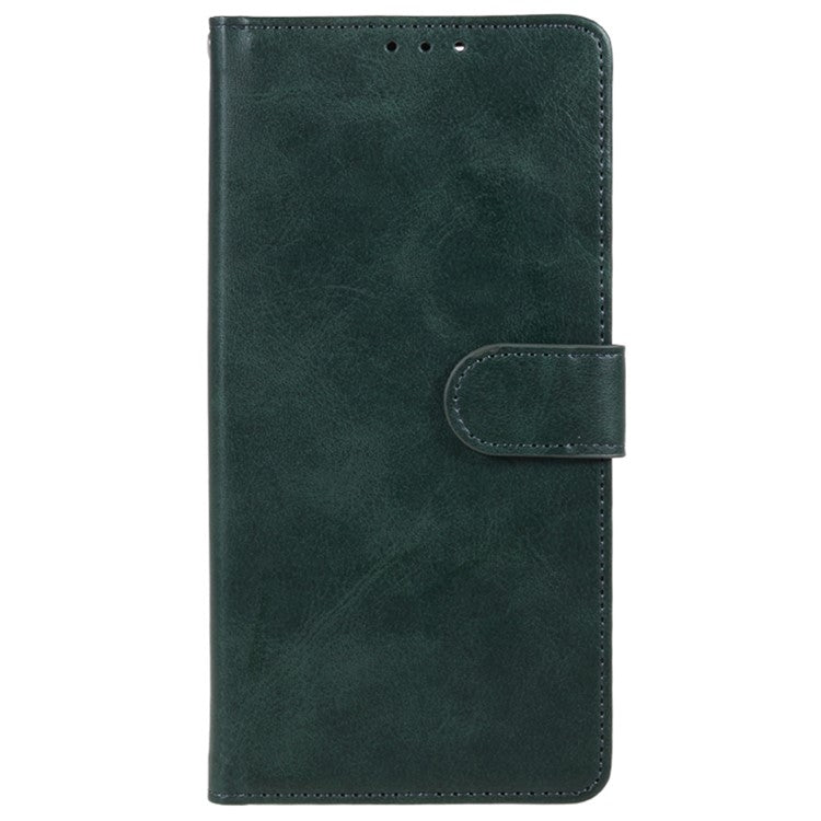 For Samsung Galaxy M15 5G / F15 5G Case Calf Texture Phone Wallet Leather Cover with Magnetic Clasp - Midnight Green