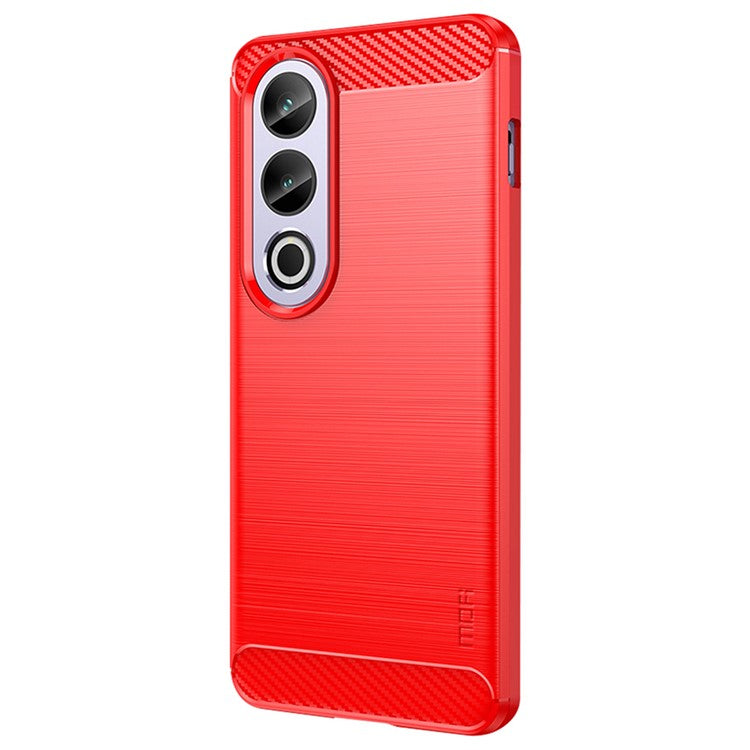 MOFI JK TPU Series-1 Phone Case for OnePlus Ace 3V 5G Carbon Fiber Texture TPU Cover - Red