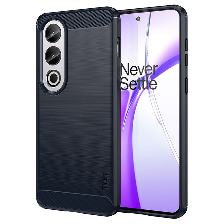 MOFI JK TPU Series-1 Phone Case for OnePlus Ace 3V 5G Carbon Fiber Texture TPU Cover - Blue
