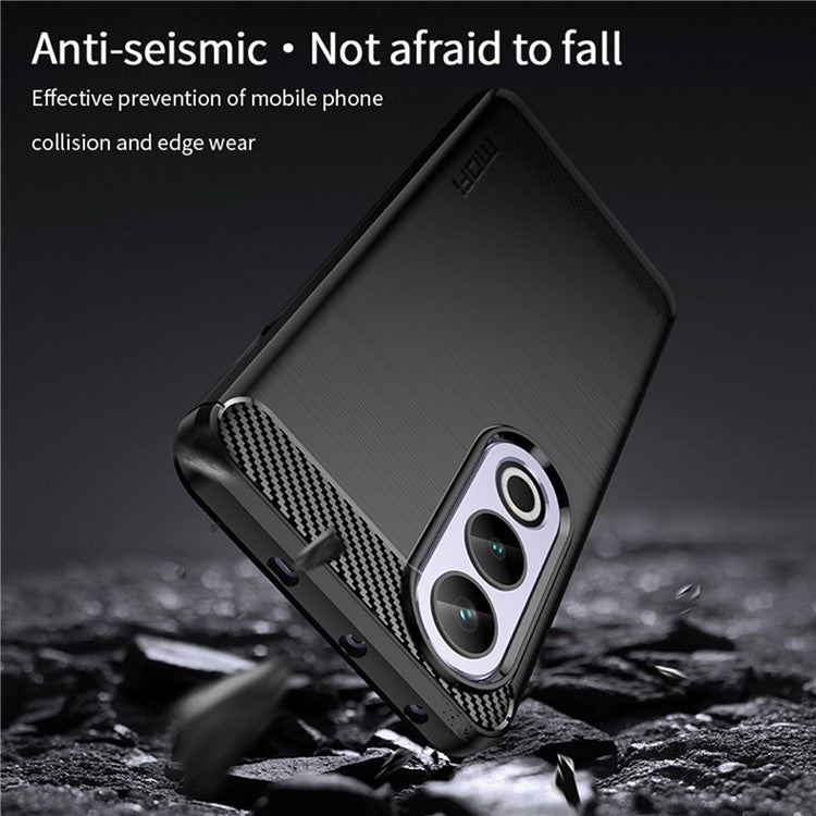 MOFI JK TPU Series-1 Phone Case for OnePlus Ace 3V 5G Carbon Fiber Texture TPU Cover - Blue