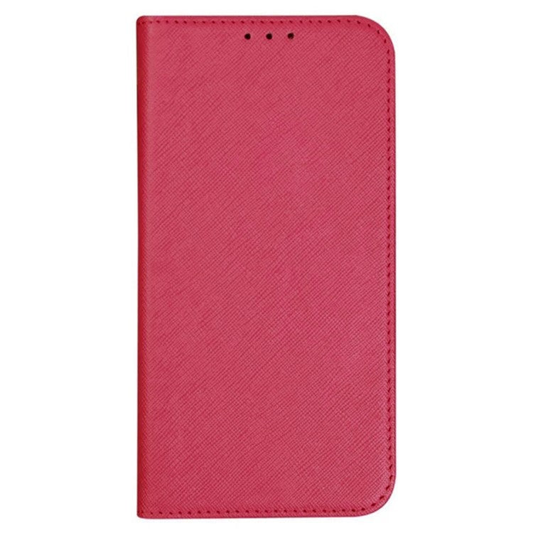 For OnePlus Nord CE4 5G Case PU Leather Phone Cover Cross Texture Flip Wallet - Pink