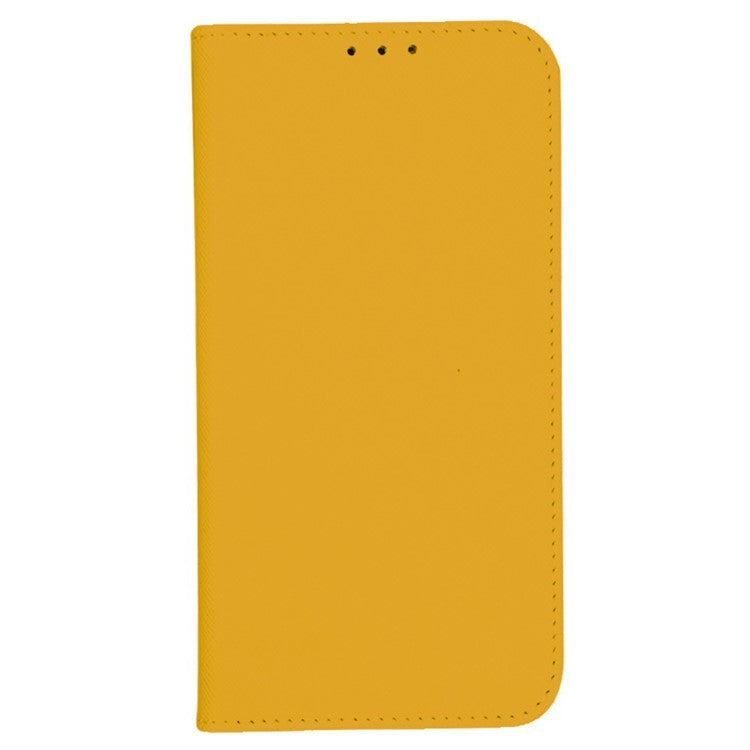 For OnePlus Nord CE4 5G Case PU Leather Phone Cover Cross Texture Flip Wallet - Yellow