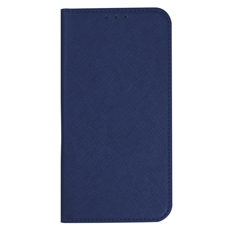 For OnePlus Nord CE4 5G Case PU Leather Phone Cover Cross Texture Flip Wallet - Dark Blue