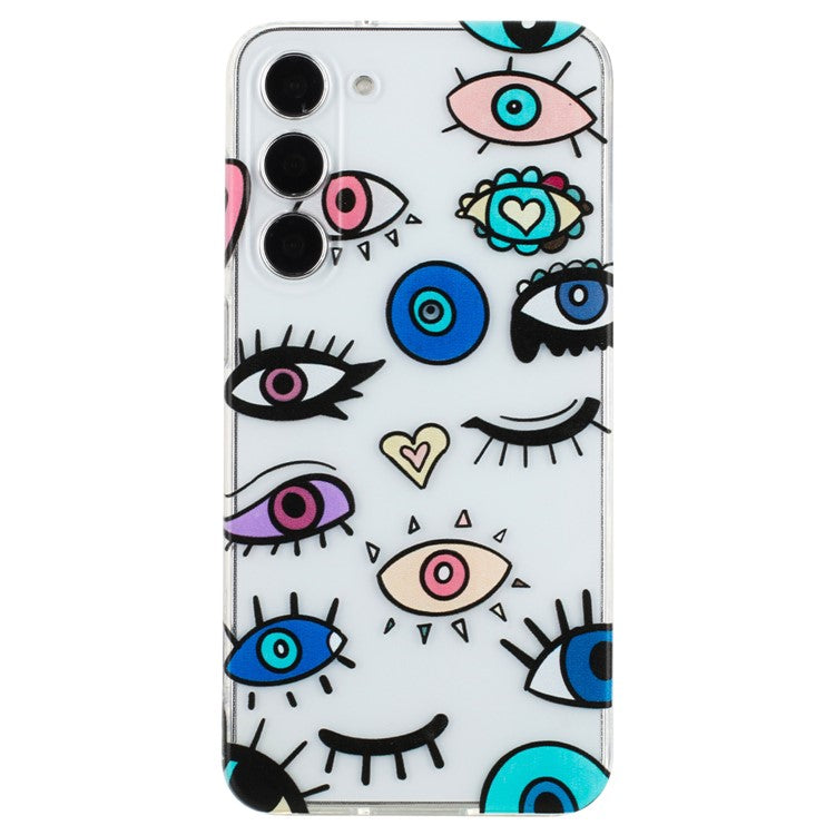 For Samsung Galaxy S23+ Slim Case Pattern Printing Soft TPU Phone Cover - Monster Eyes