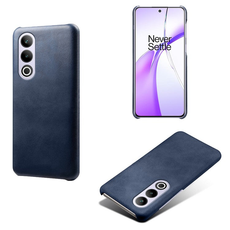 For OnePlus Ace 3V 5G Cases Leather Coated PC Calf Texture Cell Phone Cover - Blue