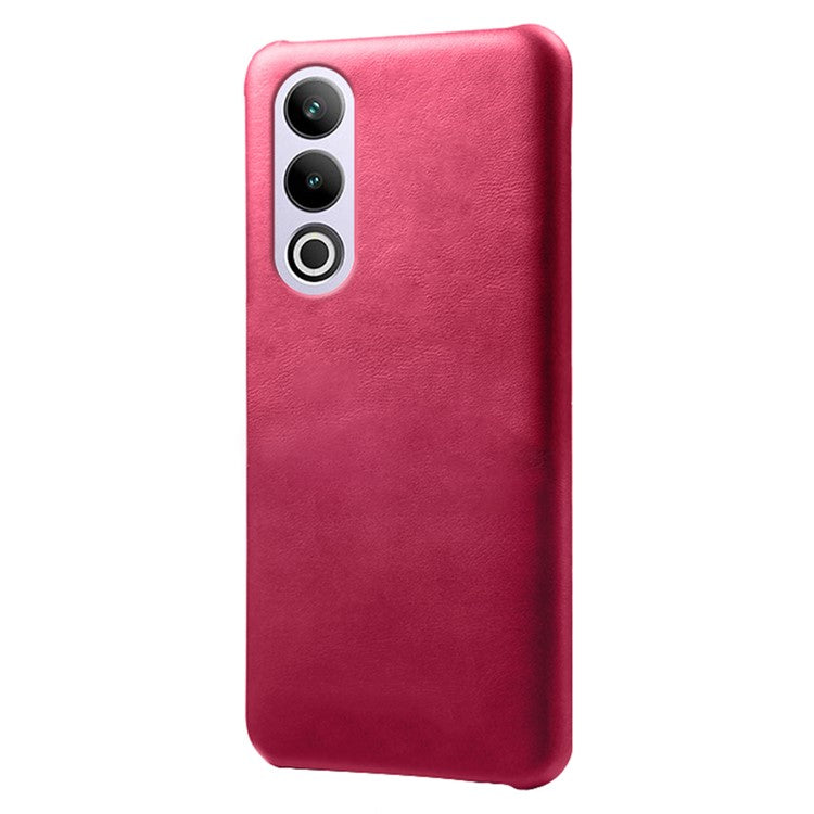 For OnePlus Ace 3V 5G Cases Leather Coated PC Calf Texture Cell Phone Cover - Rose
