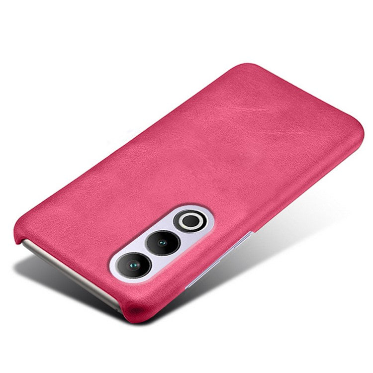 For OnePlus Ace 3V 5G Cases Leather Coated PC Calf Texture Cell Phone Cover - Rose