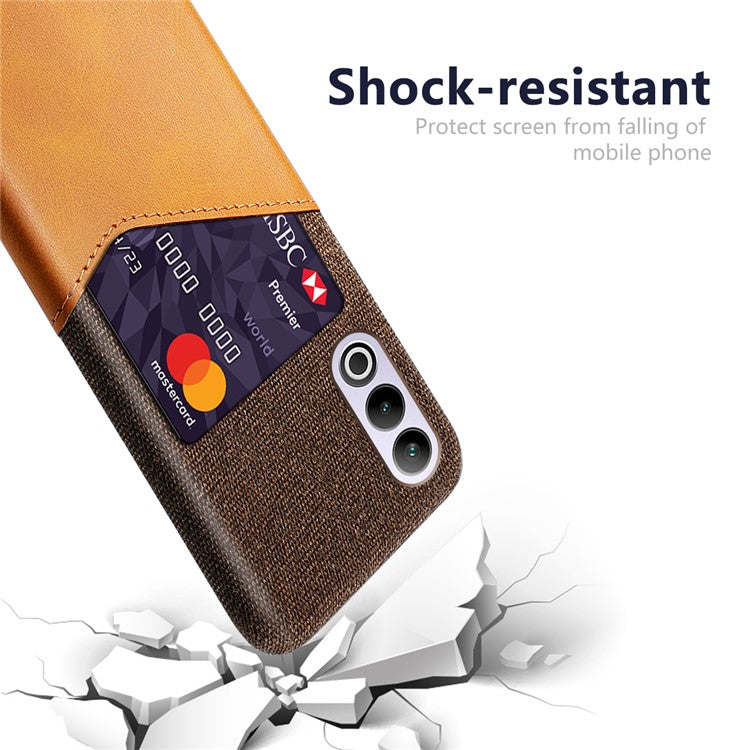 For OnePlus Ace 3V 5G Case with Card Slot PC Shock Absorbing Phone Cover - Orange