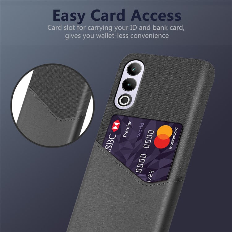 For OnePlus Ace 3V 5G Case with Card Slot PC Shock Absorbing Phone Cover - Grey