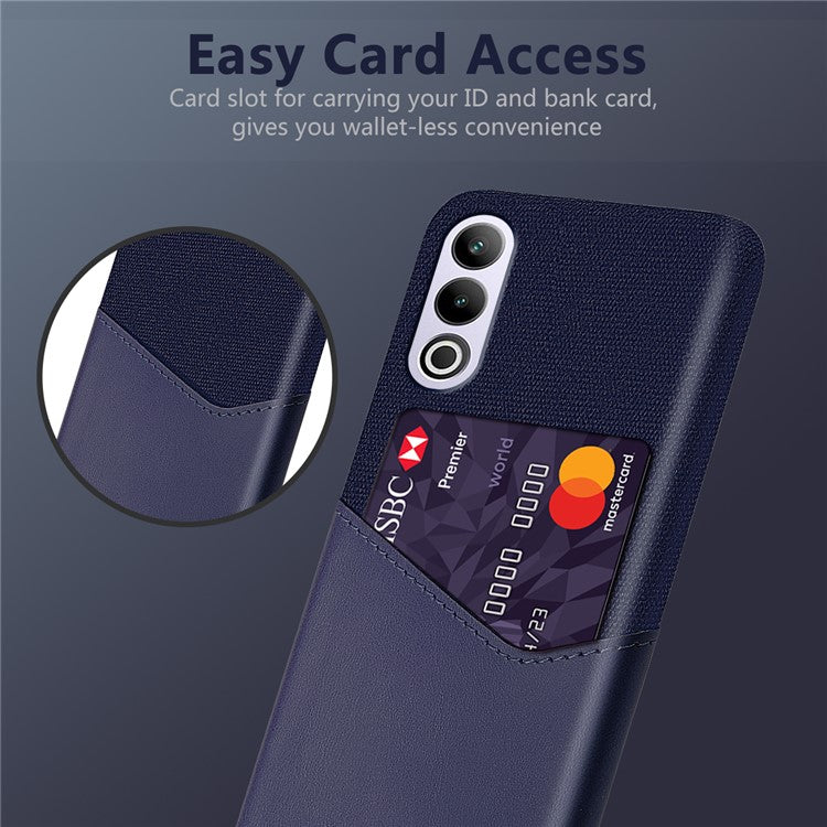 For OnePlus Ace 3V 5G Case with Card Slot PC Shock Absorbing Phone Cover - Blue