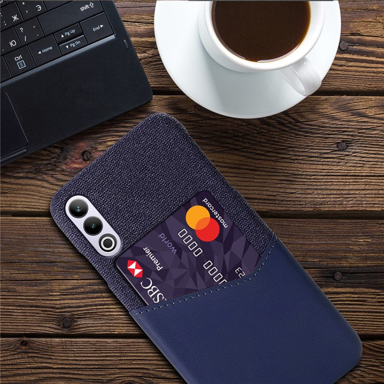 For OnePlus Ace 3V 5G Case with Card Slot PC Shock Absorbing Phone Cover - Blue