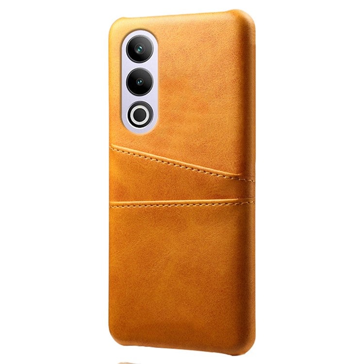 For OnePlus Ace 3V 5G Case PU Leather+PC Card Slots Back Cover - Orange