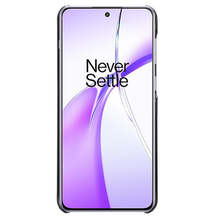 For OnePlus Ace 3V 5G Case PU Leather+PC Card Slots Back Cover - Black