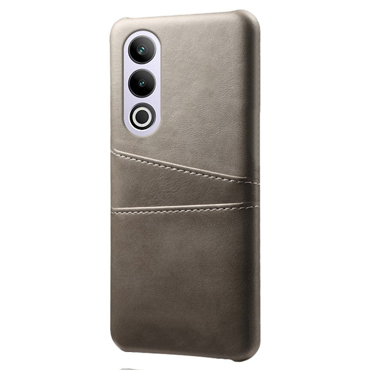 For OnePlus Ace 3V 5G Case PU Leather+PC Card Slots Back Cover - Grey
