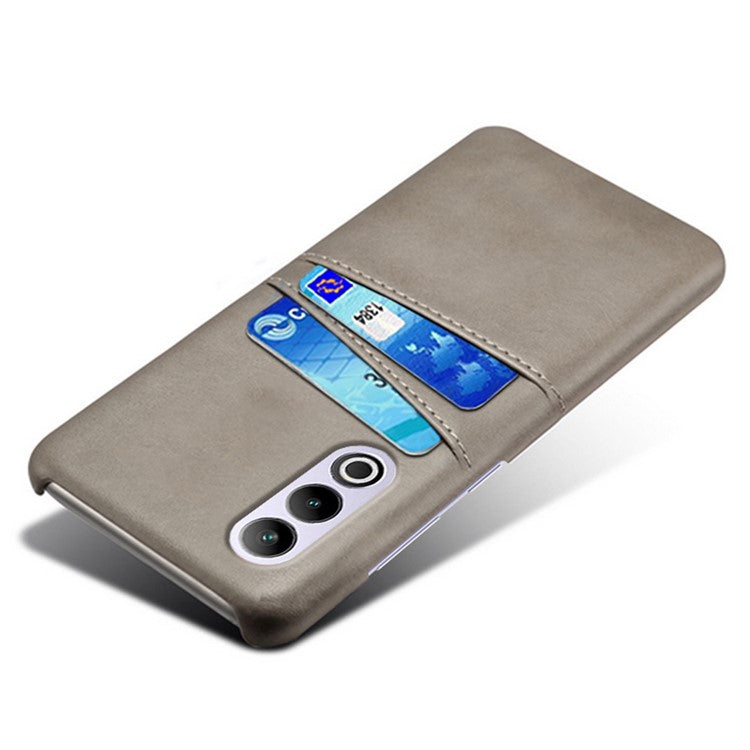 For OnePlus Ace 3V 5G Case PU Leather+PC Card Slots Back Cover - Grey