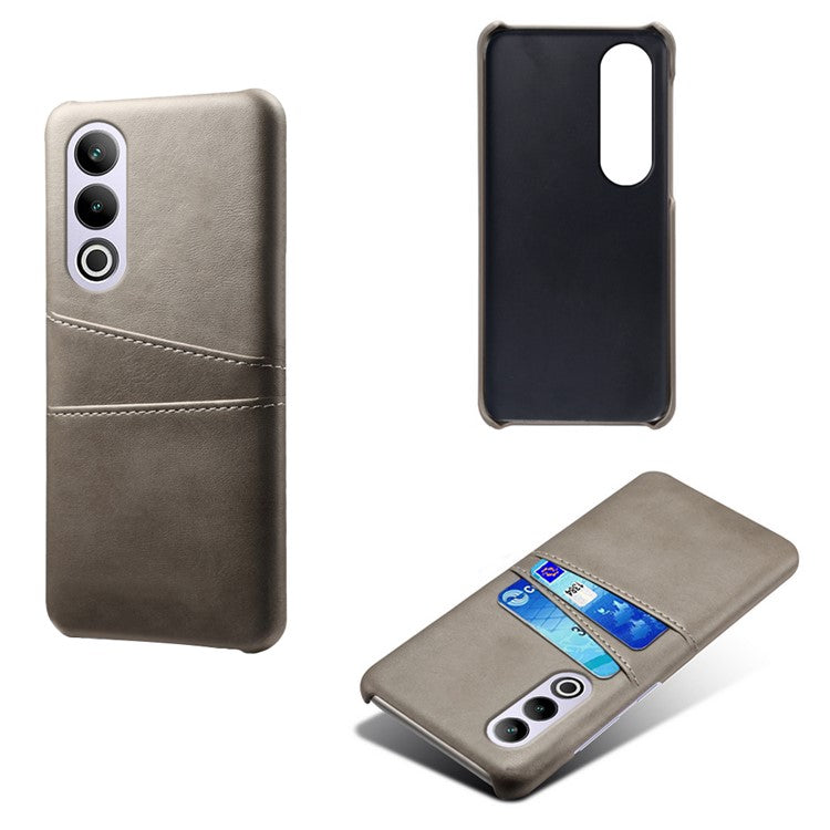 For OnePlus Ace 3V 5G Case PU Leather+PC Card Slots Back Cover - Grey