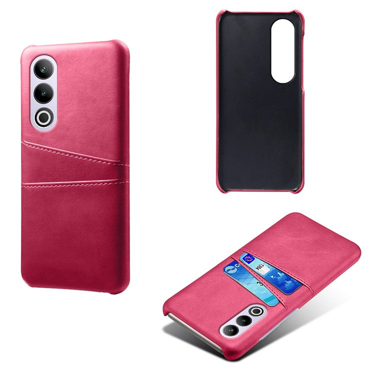 For OnePlus Ace 3V 5G Case PU Leather+PC Card Slots Back Cover - Rose