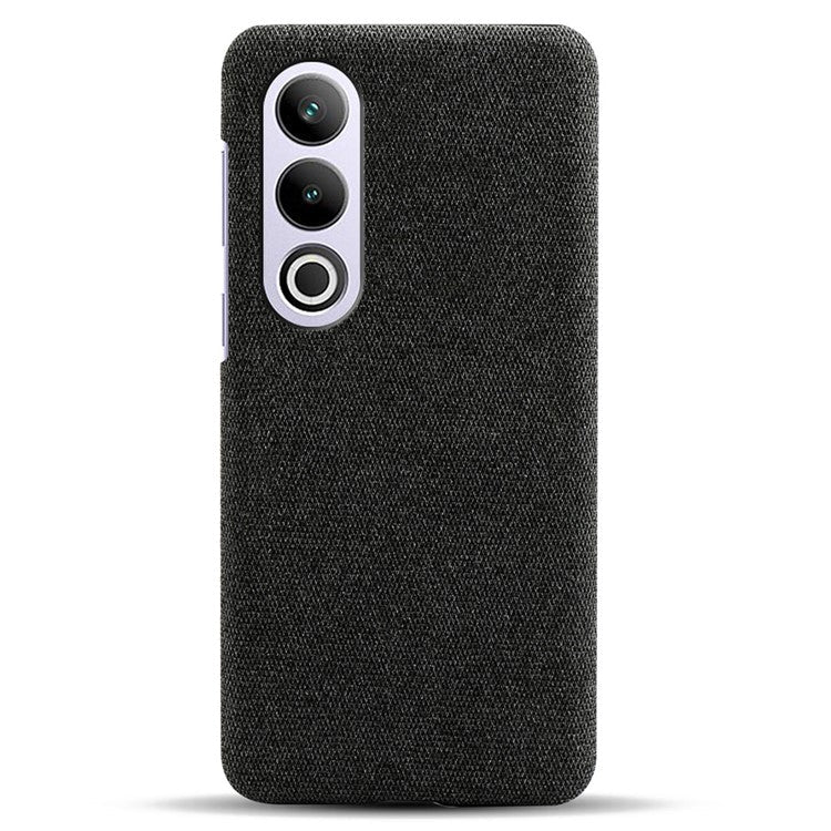 For OnePlus Ace 3V 5G Case Anti-Scratch Cloth+PC Phone Cover - Black