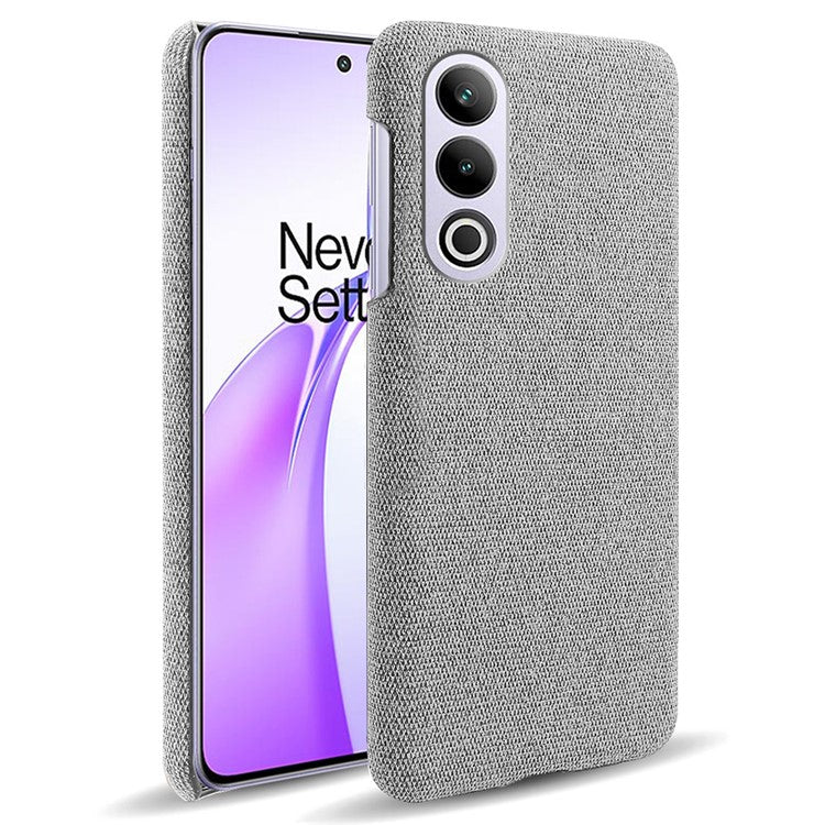 For OnePlus Ace 3V 5G Case Anti-Scratch Cloth+PC Phone Cover - Light Grey